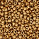 Seed beads 8/0 (3mm) Red gold metallic